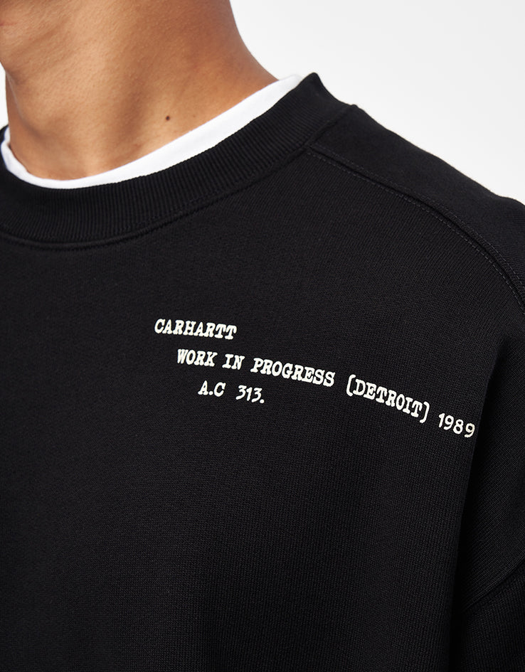 Carhartt WIP Punched Sweat - Black