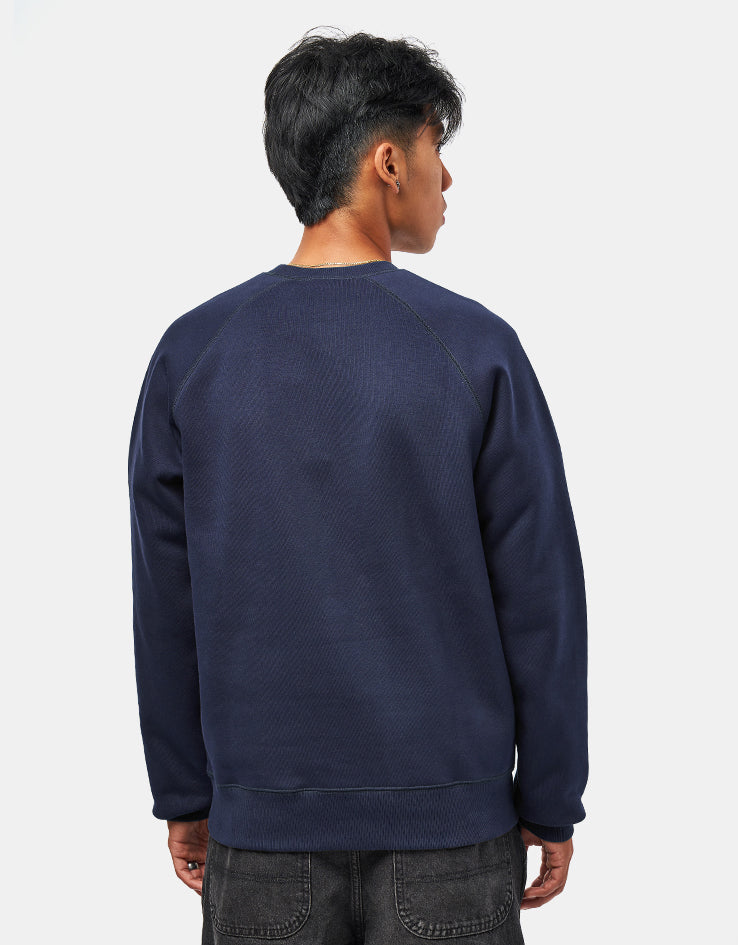 Carhartt WIP Chase Sweat - Jupiter/Gold