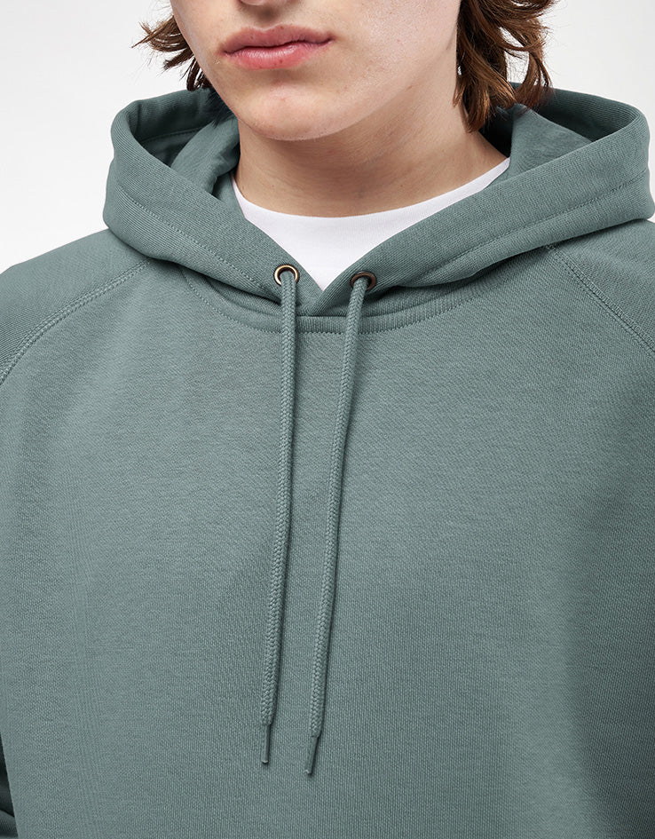 Carhartt WIP Hooded Chase Sweat - Velvet Green/Gold