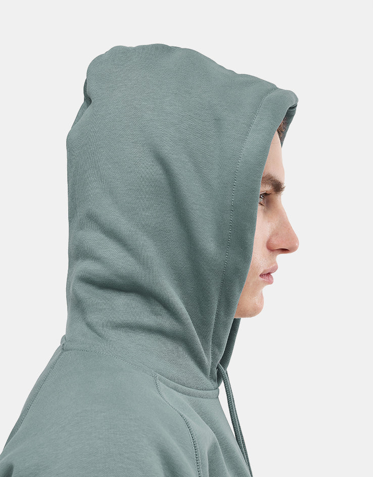 Carhartt WIP Hooded Chase Sweat - Velvet Green/Gold