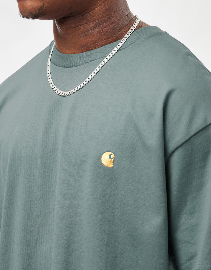 Carhartt WIP S/S Chase T-Shirt - Velvet Green/Gold
