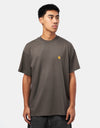 Carhartt WIP S/S Chase T-Shirt - Porphyry/Gold