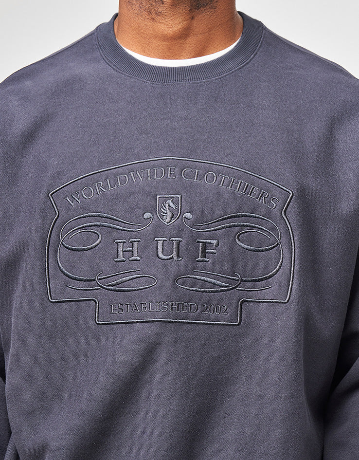 HUF Worldwide Clothiers Crewneck - Navy
