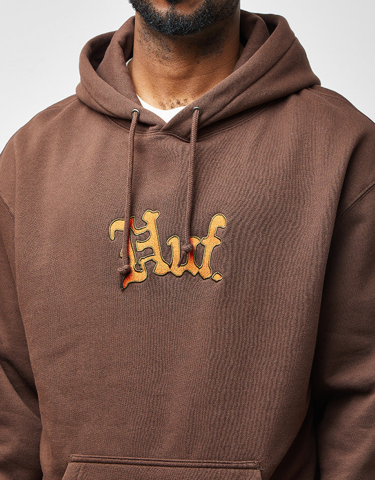 HUF Noble Pullover Hoodie - Chocolate