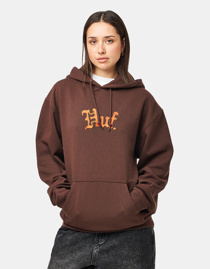 HUF Noble Pullover Hoodie - Chocolate