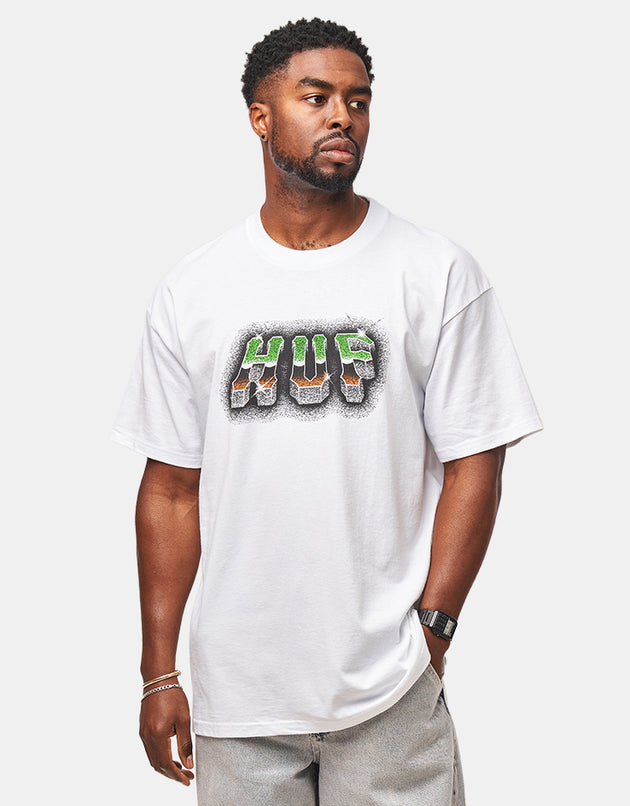 HUF Chrome Grit T-Shirt - White