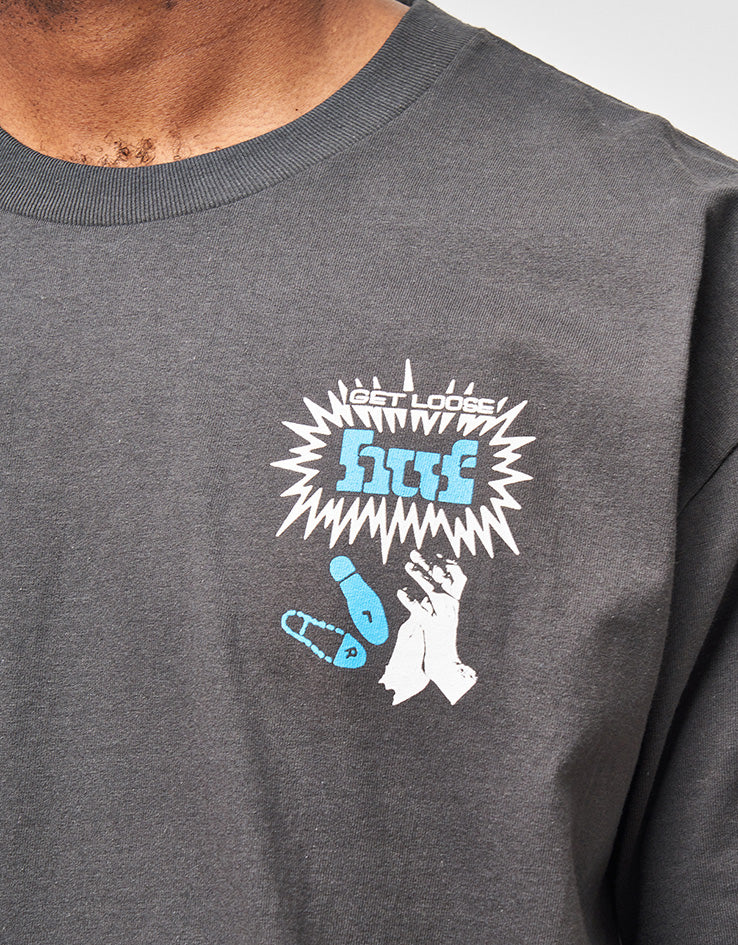 HUF Everybody Get Loose T-Shirt - Vintage Black
