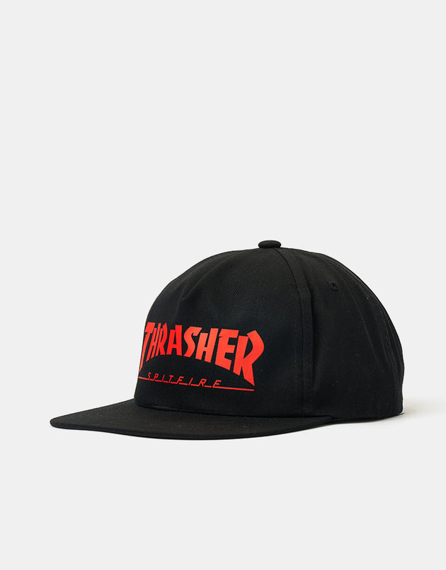 Thrasher x Spitfire Cap - Black