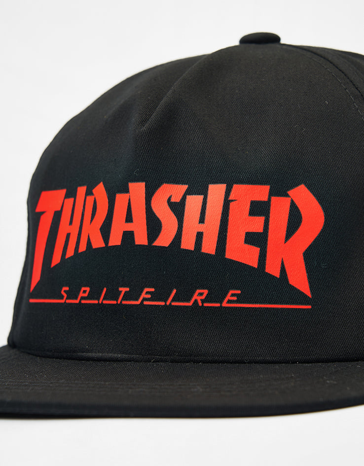 Thrasher x Spitfire Cap - Black