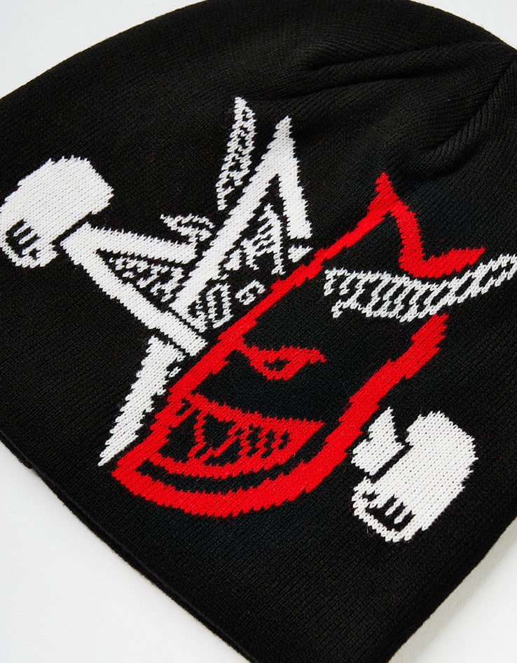 Thrasher x Spitfire Thrash & Burn Beanie - Black