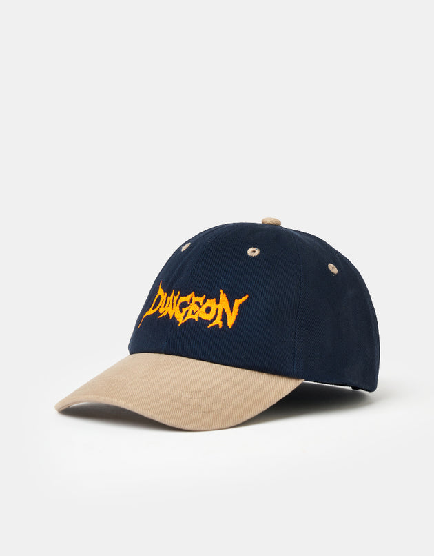 Dungeon Brushed Canvas Cap - Navy Taupe/Orange