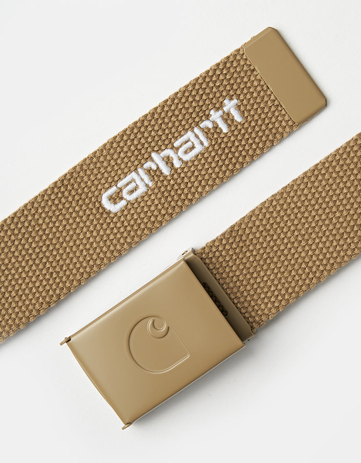 Carhartt WIP C-Logo Belt Tonal - Leather/White