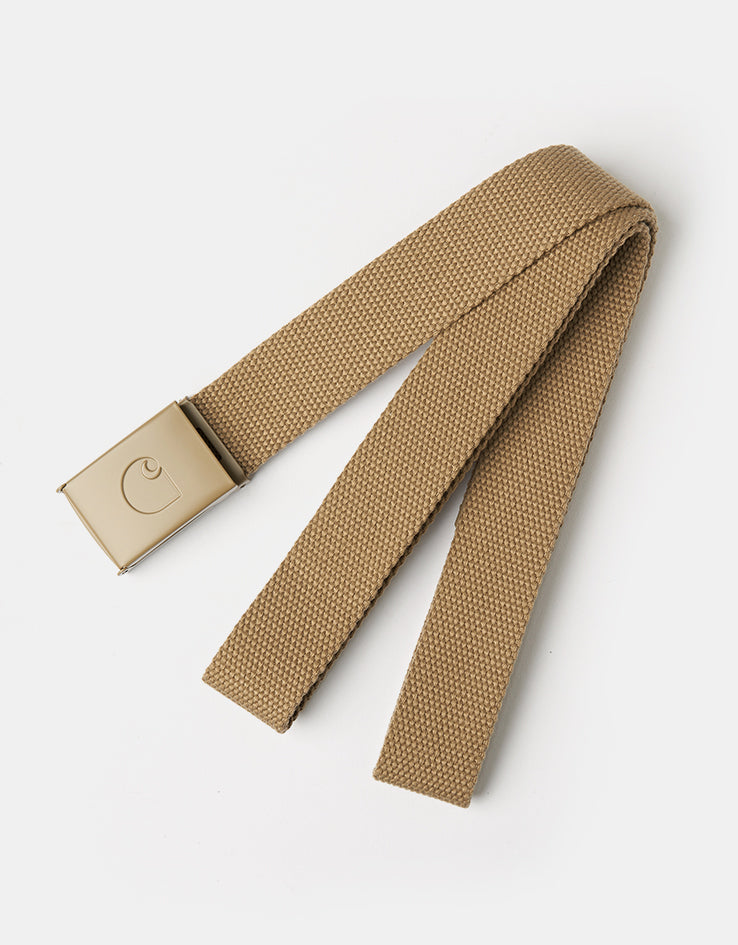 Carhartt WIP C-Logo Belt Tonal - Leather/White