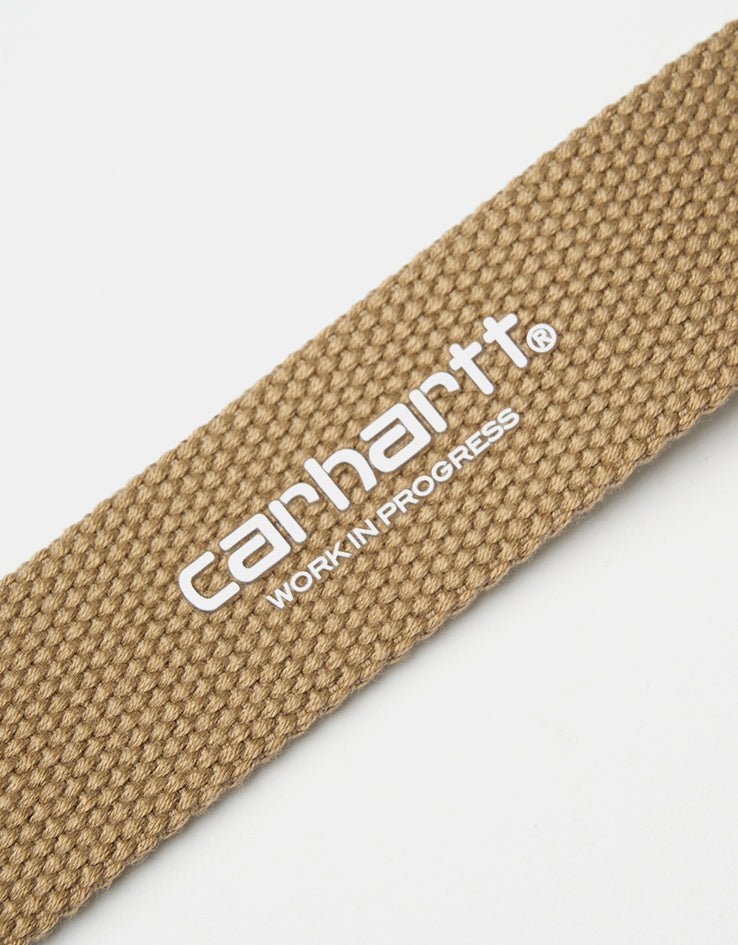 Carhartt WIP C-Logo Belt Tonal - Leather/White