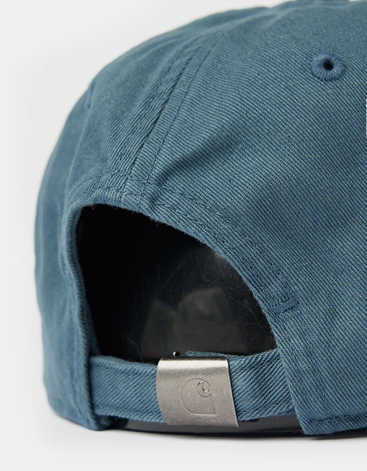 Carhartt WIP Madison Logo Cap - Office Blue/White