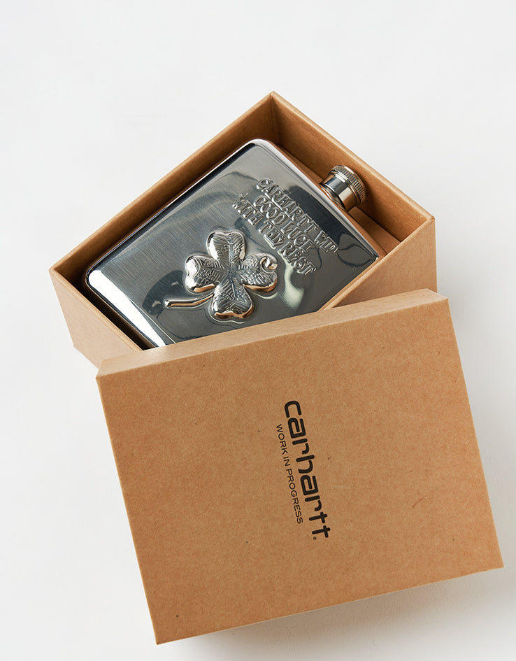 Carhartt WIP Clover Flask - Silver