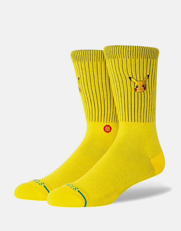 Stance x Pokémon Pikachu Crew Socks - Yellow
