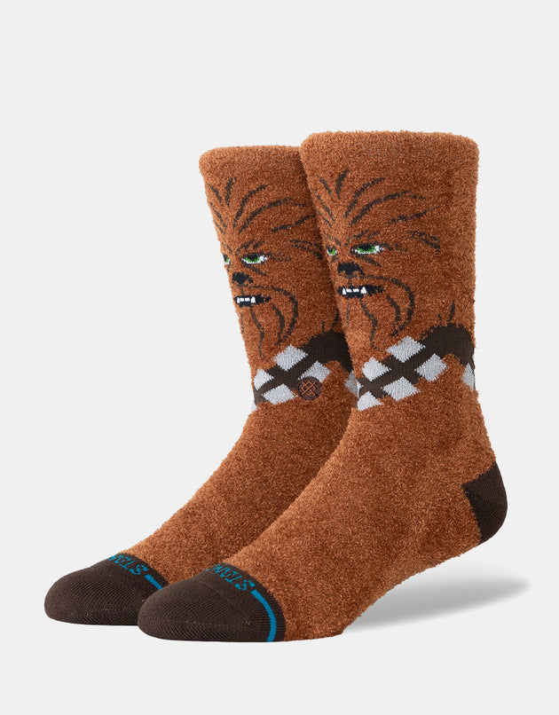 Stance x Star Wars Chewie Crew Socks - Brown