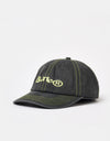 Butter Goods Registered 6 Panel Cap - Washed Black