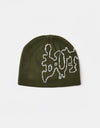 Butter Goods Blotch Skully Beanie - Fatigue