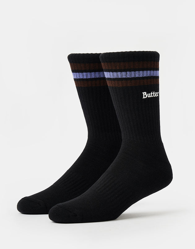 Butter Goods Stripe Socks - Black