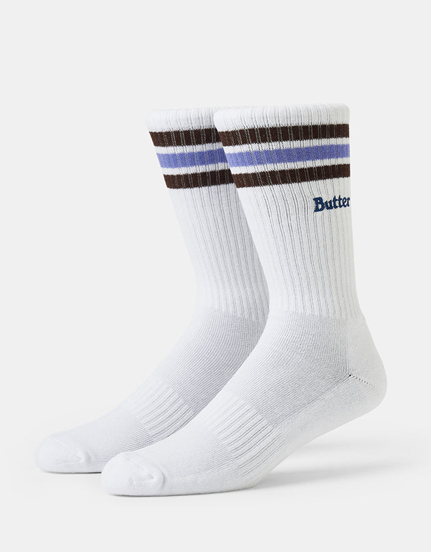 Butter Goods Stripe Socks - White