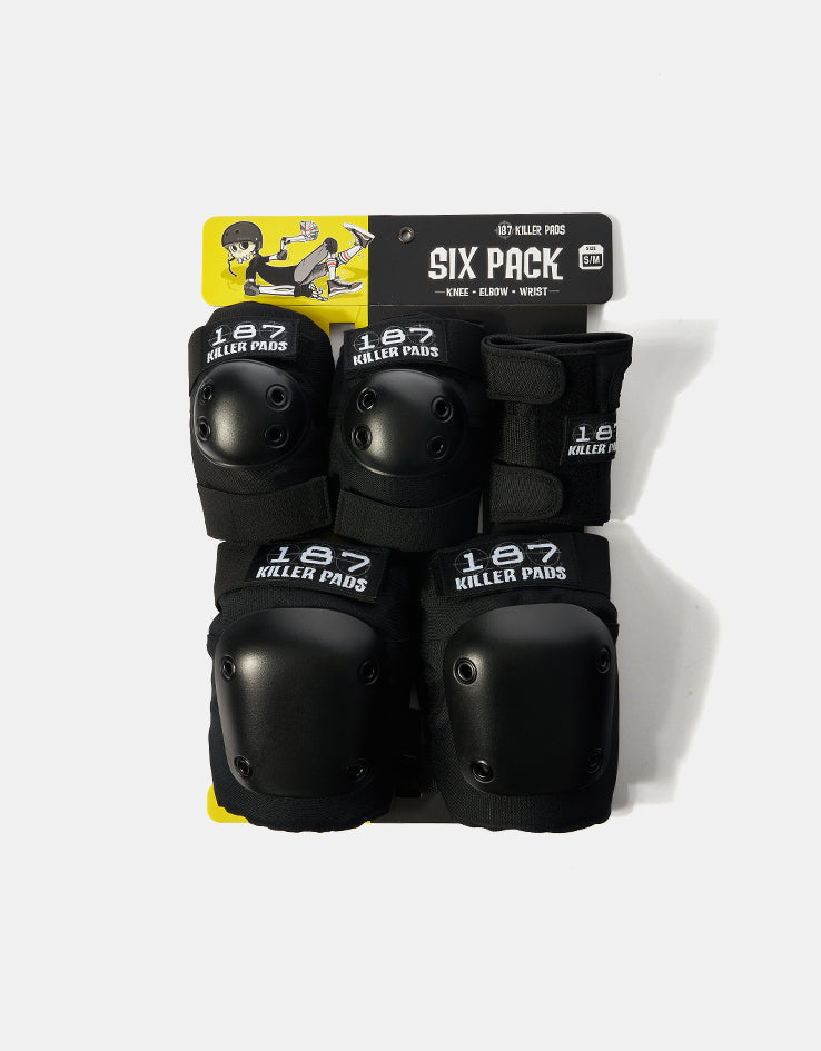 187 Killer Pads Six Pack Junior Pad Set - Black