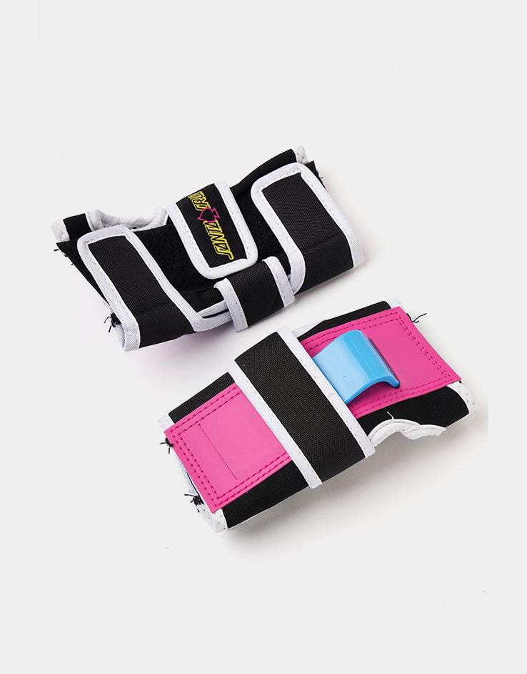 Pro-Tec x Santa Cruz Street Junior Triple Pad Set - Black/White/Pink