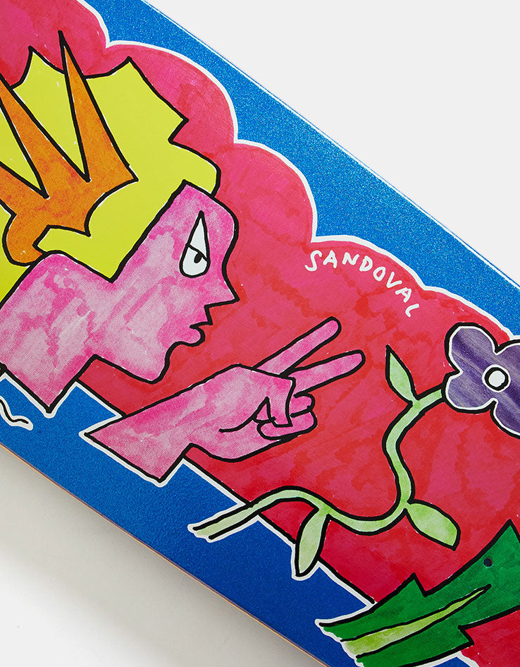 Krooked Sandoval Peace Sign Skateboard Deck - 9.81"