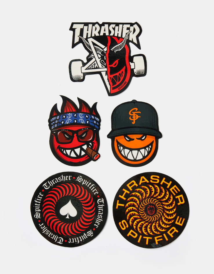Spitfire x Thrasher Sticker Pack