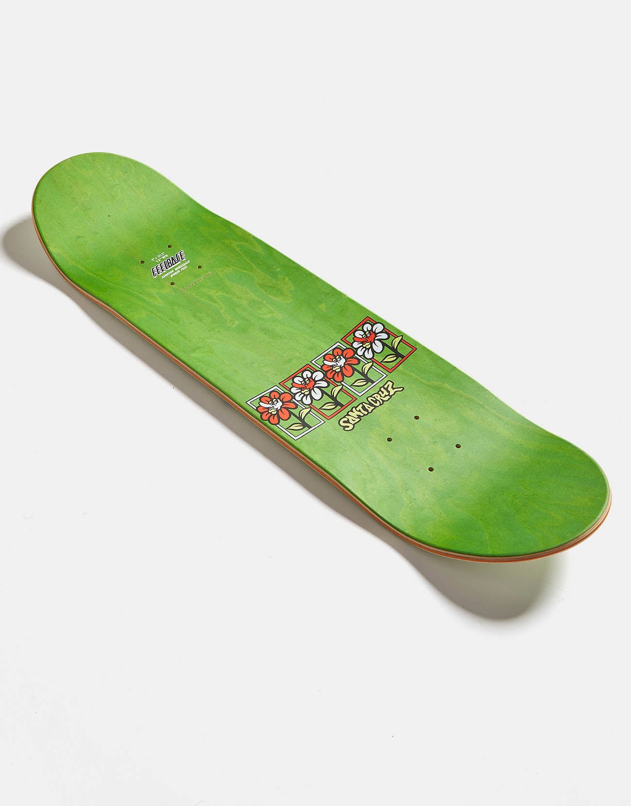 Santa Cruz Delfino Flower Frame FeelBase Skateboard Deck - 8 Santa Cruz Delfino Flower Frame FeelBase Skateboard Deck - 8