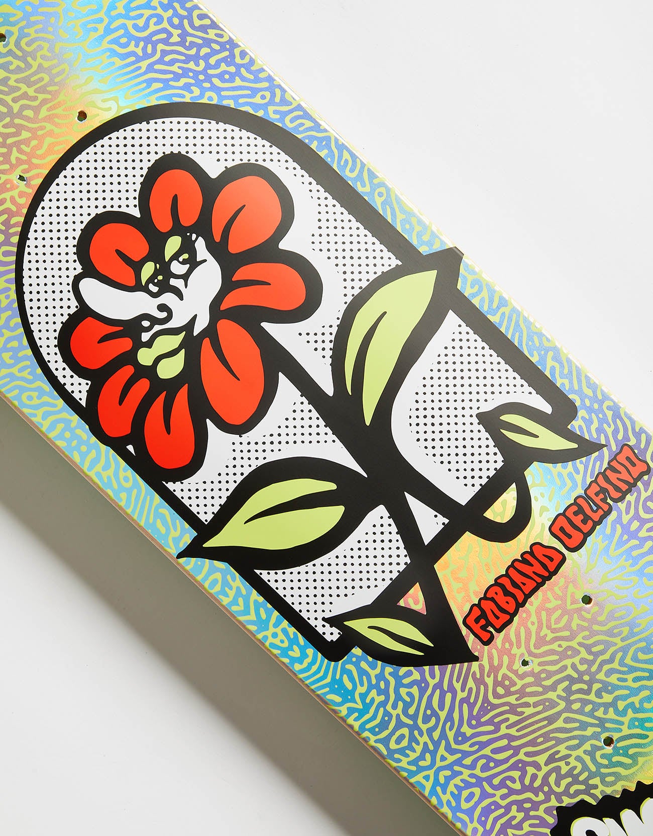 Santa Cruz Delfino Flower Frame FeelBase Skateboard Deck - 8