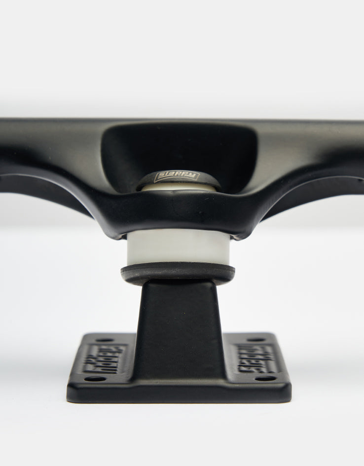 Slappy ST1 Inverted Hollow Lights Skateboard Trucks - Matte Black/Black Gold