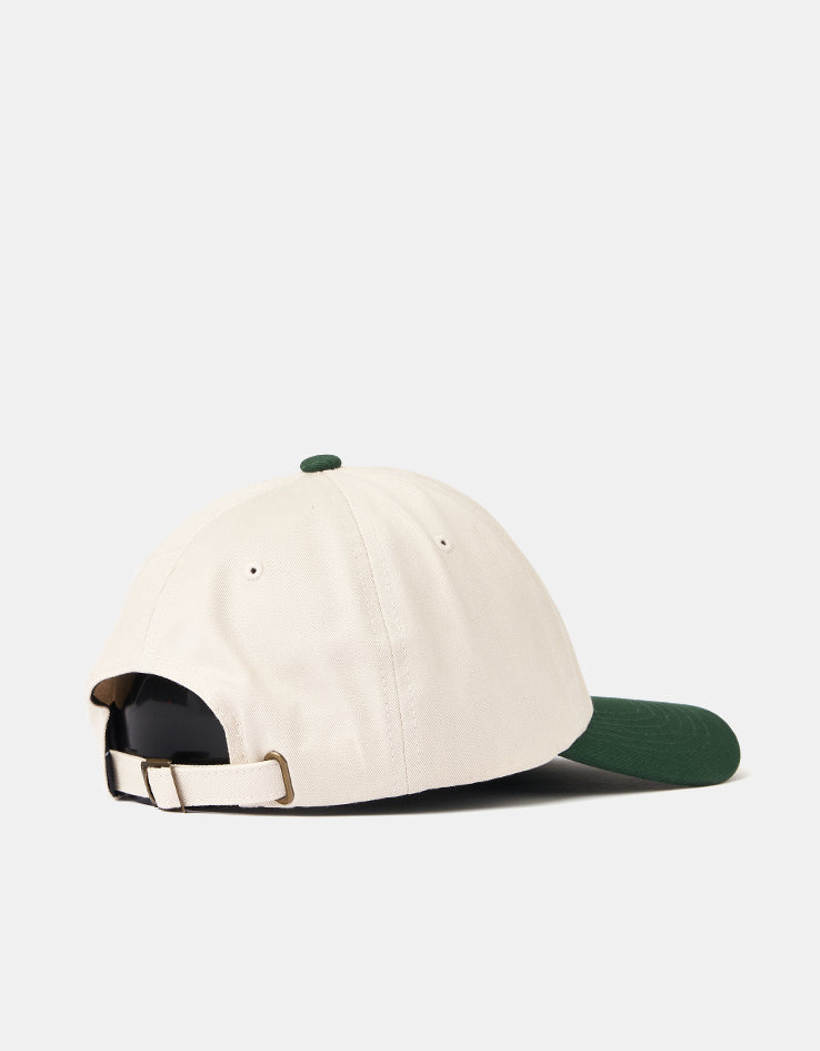 HUF Worldwide Clothiers 6 Panel Curved Visor Cap - Forest Green