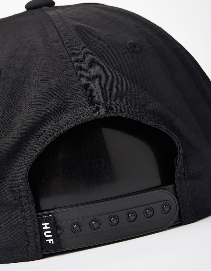 HUF 89 Nylon Snapback Cap - Black