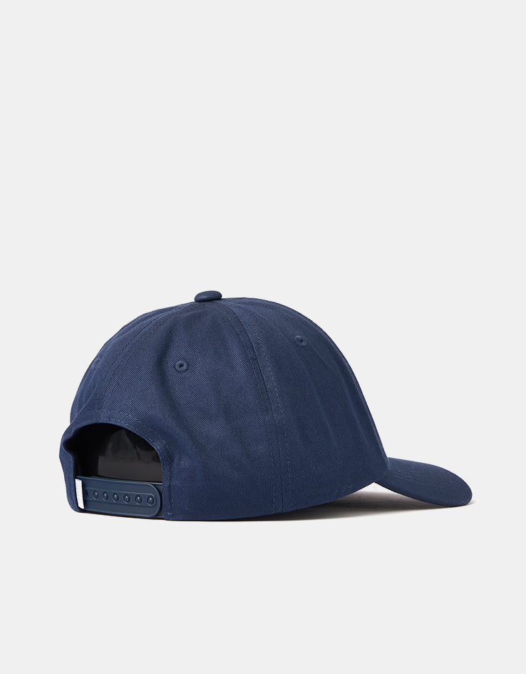 HUF Arch Logo 6 Panel Curved Visor Cap - Navy