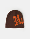 HUF Noble Skully Beanie - Chocolate