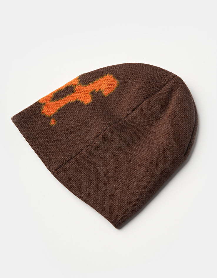HUF Noble Skully Beanie - Chocolate