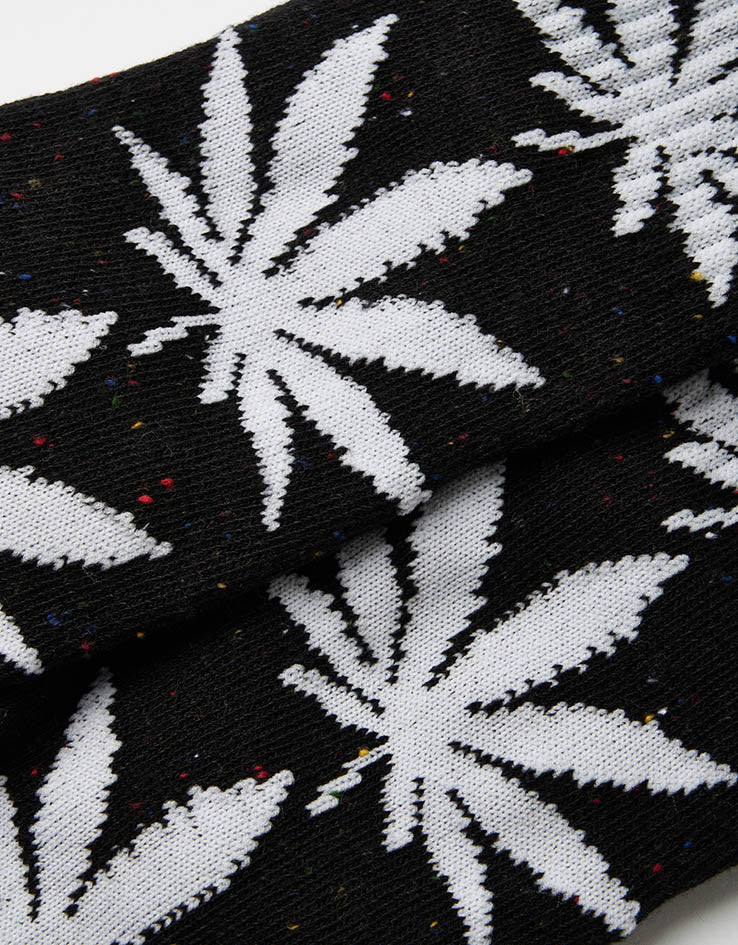 HUF Plantlife Speckled Crew Socks - Black