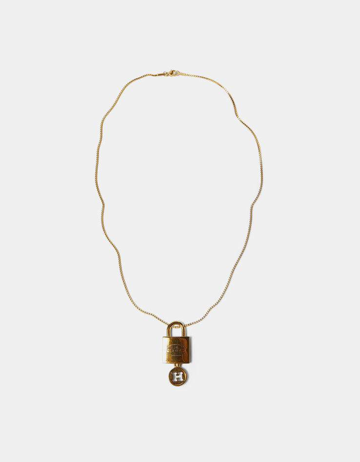HUF Lock & Key Pendant - Gold