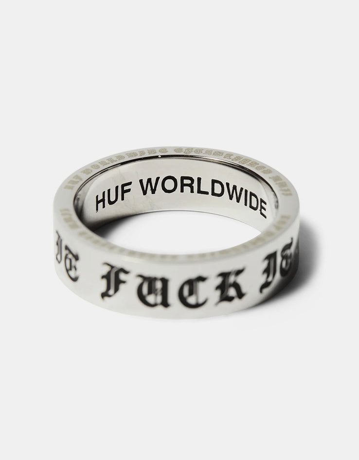 HUF Old E Ring - Silver