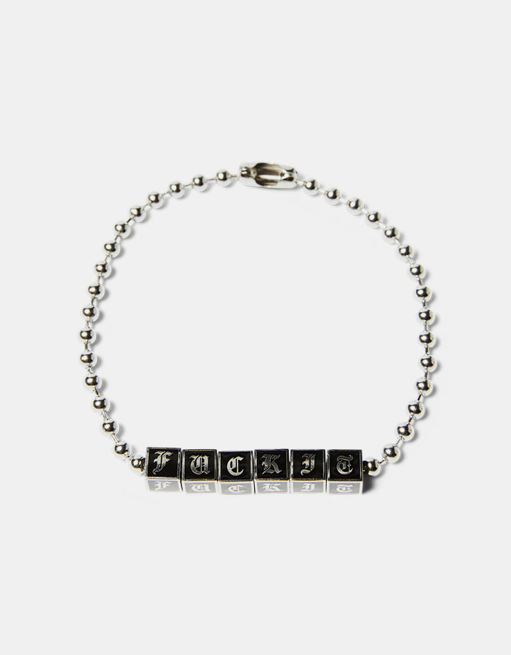 HUF Blocks Bracelet - Silver