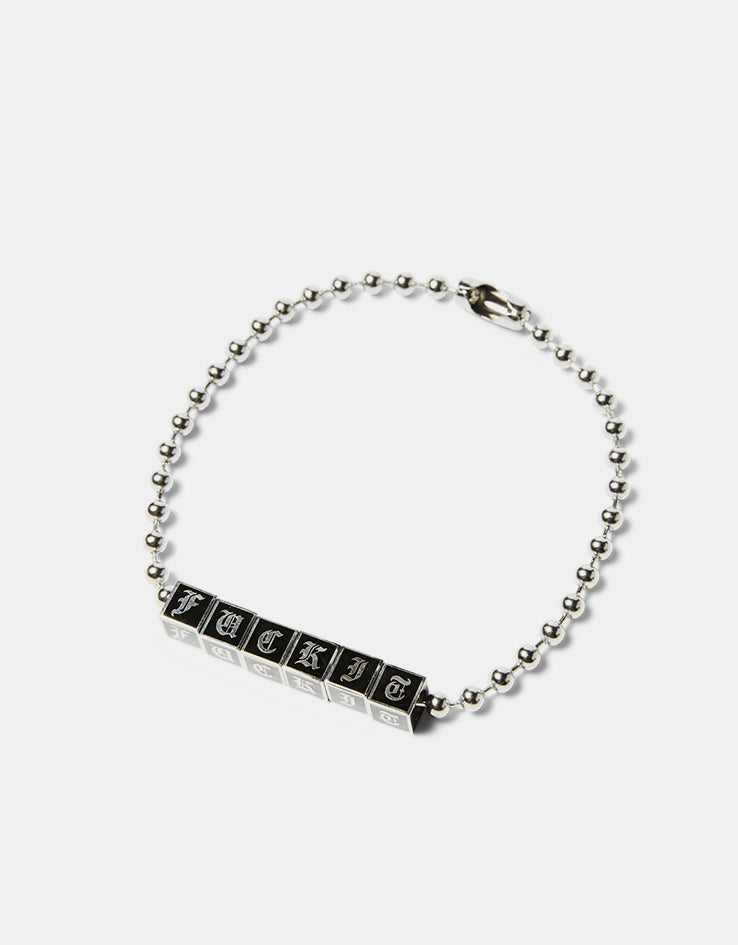 HUF Blocks Bracelet - Silver