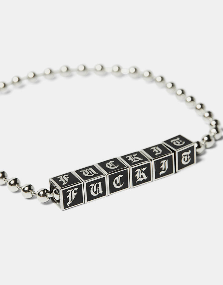 HUF Blocks Bracelet - Silver
