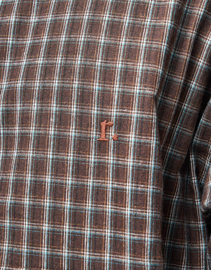 Route One Checked Pullover Anorak - Plaid (Brown)