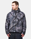 Route One Windbreaker Jacket - Tree Camo (Black)