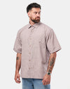 Route One Noah S/S Plaid Shirt - Brown/Blue