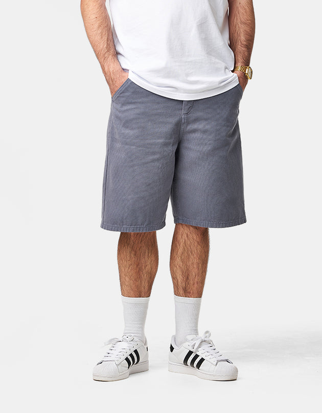 Route One Washed Canvas Shorts - Bering Sea