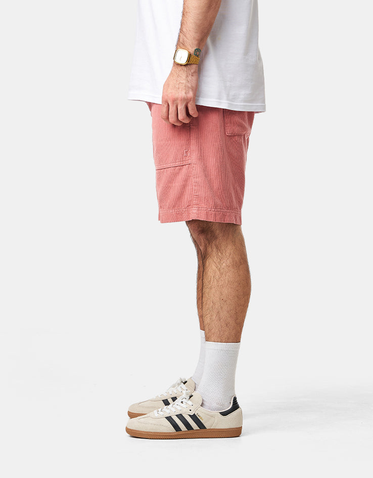 Route One Cord Shorts - Dusty Rose