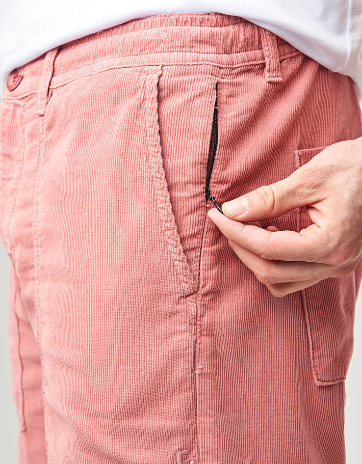 Route One Cord Shorts - Dusty Rose